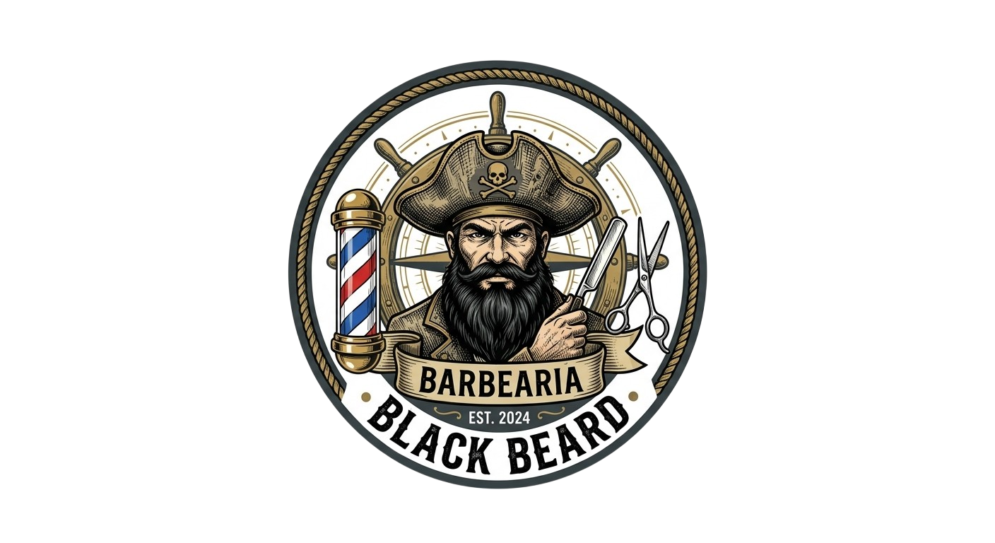 Logo da Barbearia Black Bird